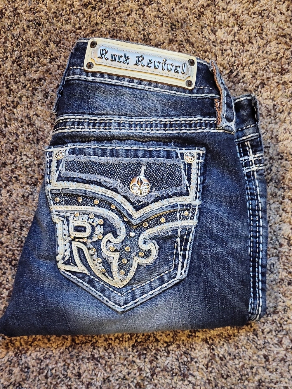 Rock Revival 25 Sundee Crop Capri *EUC*